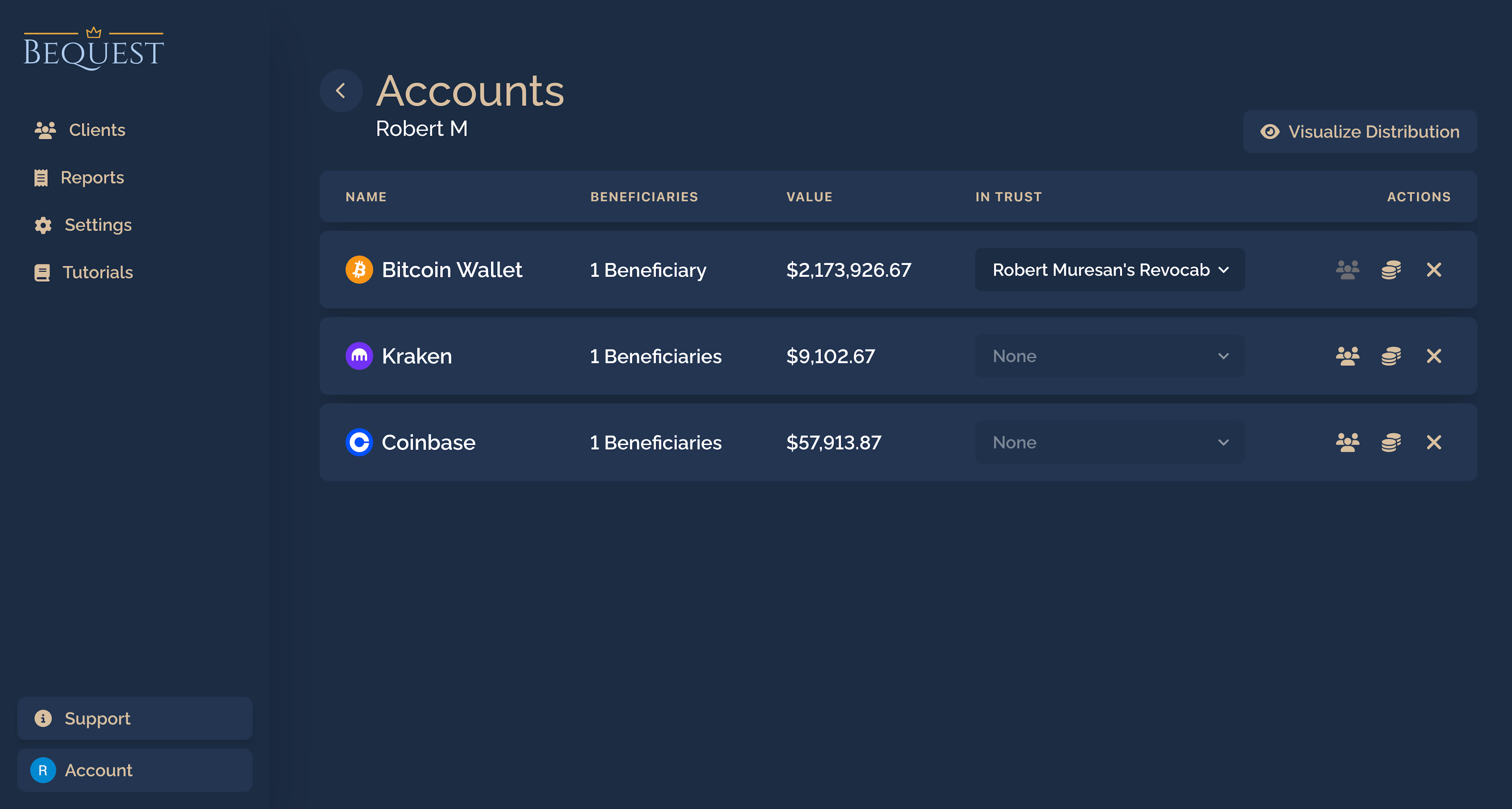 The World's First Non-Custodial Crypto Planning and Management Software Image